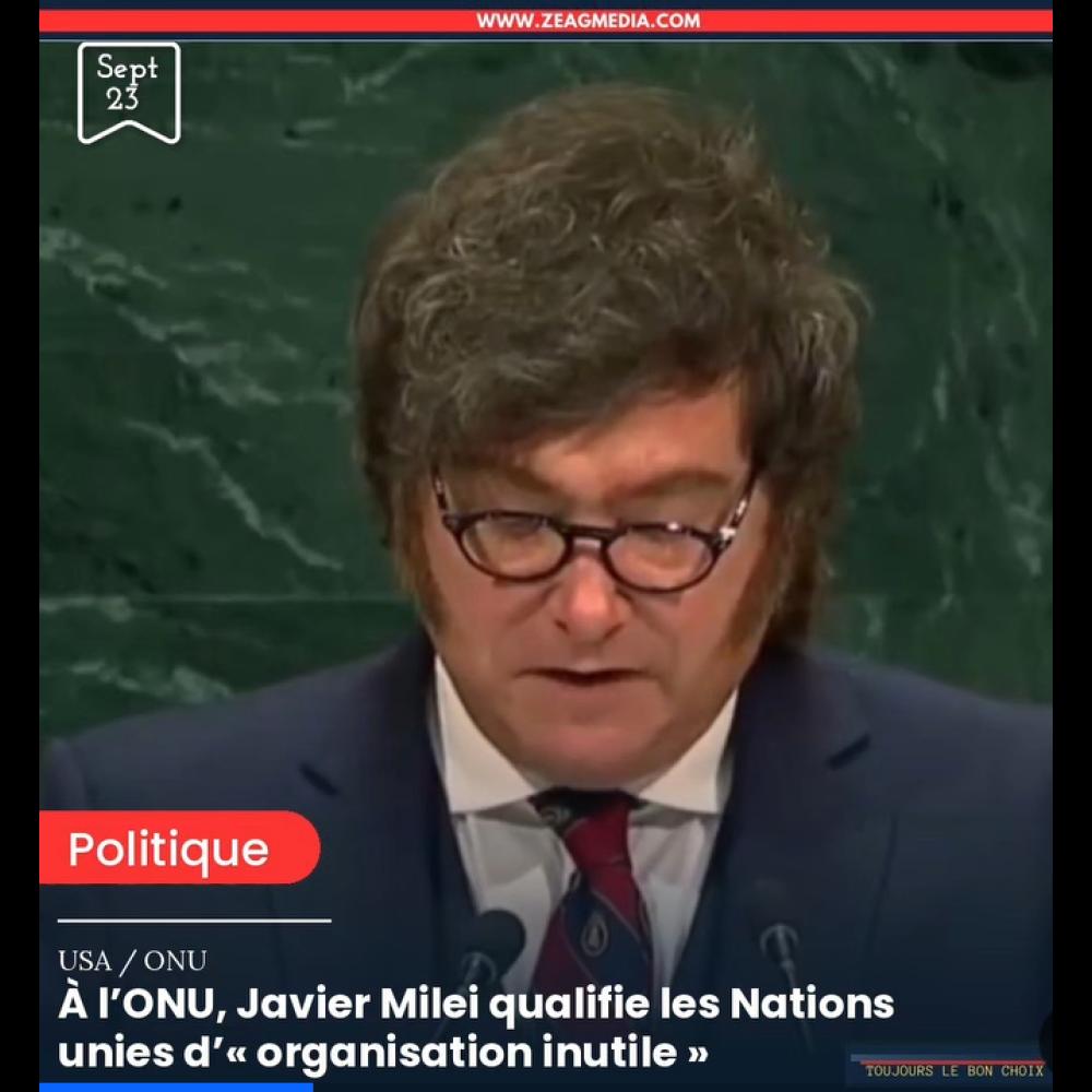 « Une organisation inutile » : Javier Milei attaque l'ONU depuis la tribune de l'ONU