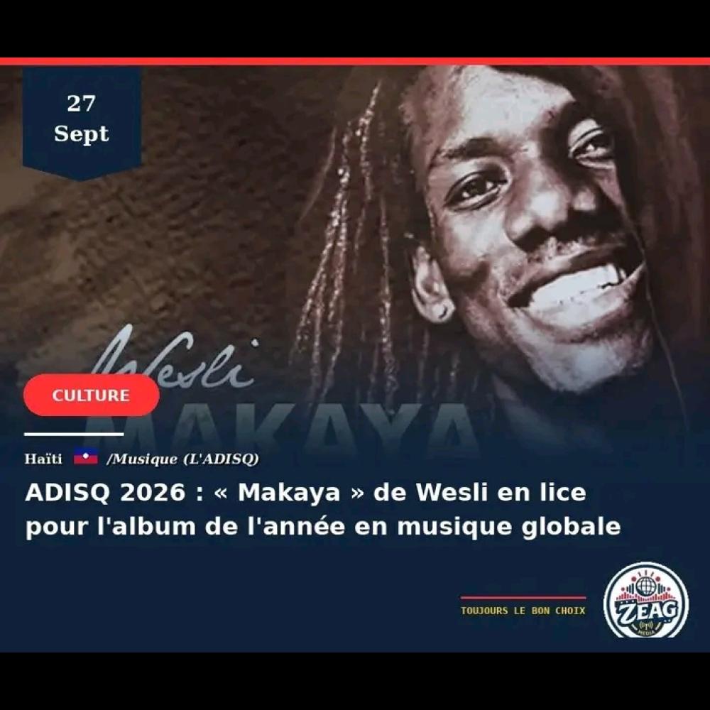 Haïti brille à l'ADISQ 2026 !