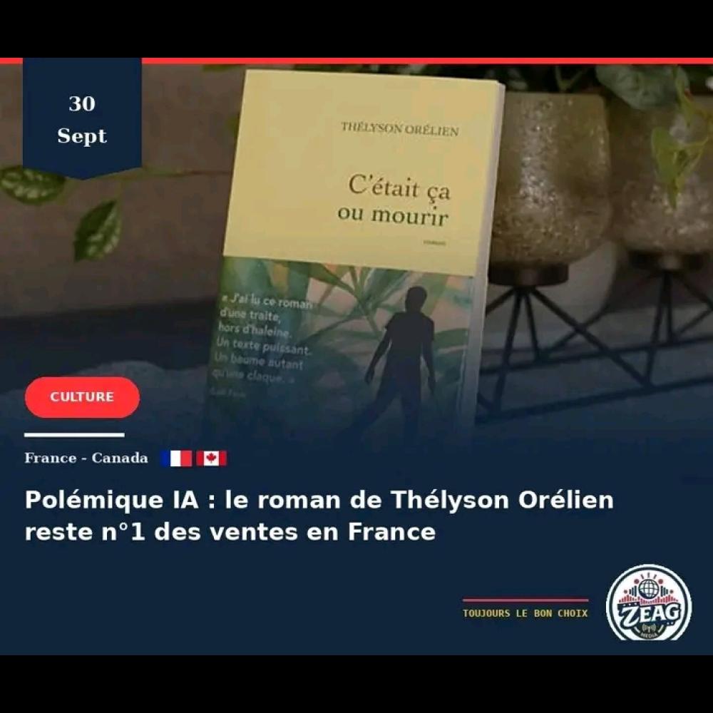Accusé d'avoir écrit son roman avec l'IA… et pourtant n°1 des ventes en France