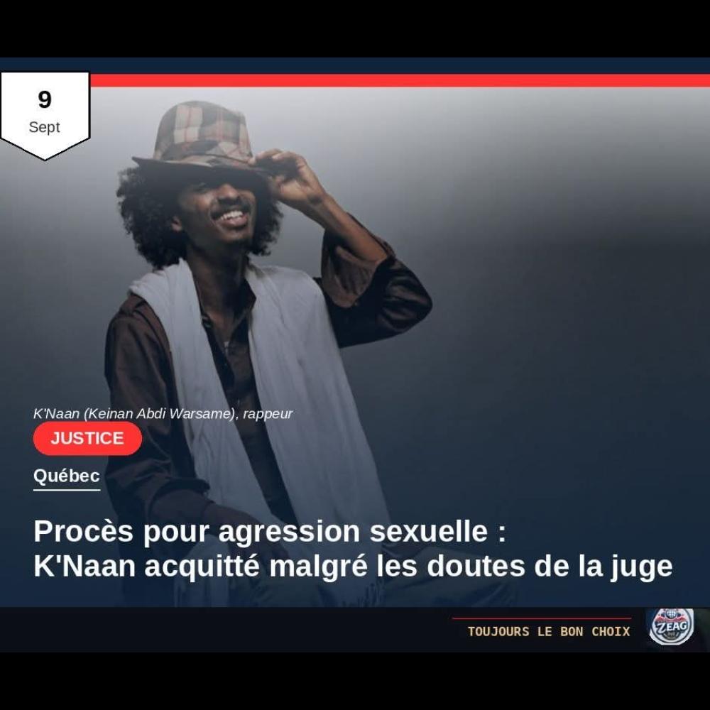 K’Naan acquitté dans une affaire d’agression sexuelle, mais le doute demeure