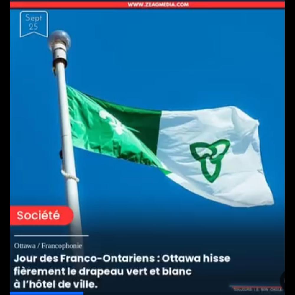 Le vert et le blanc flottent sur Ottawa