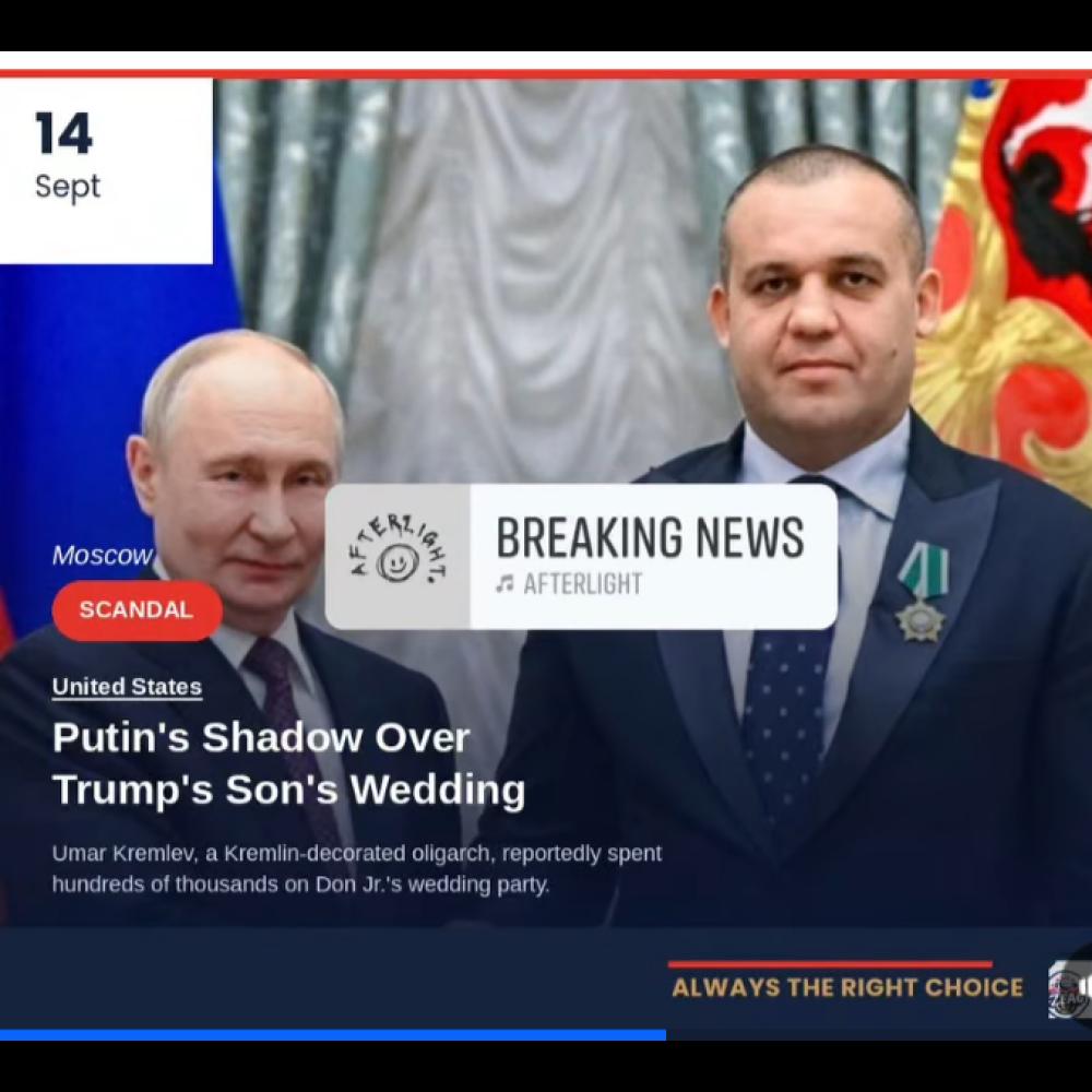 Un proche de Vladimir Poutine aurait contribué au financement du mariage de Donald Trump Jr.
