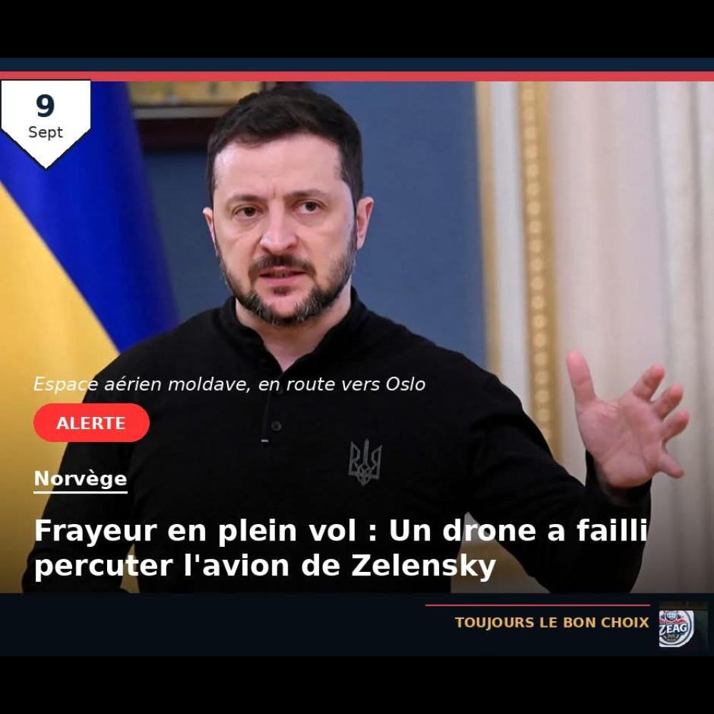 L’avion de Zelensky menacé par un drone au-dessus de la Moldavie : la guerre dépasse les frontières ukrainiennes